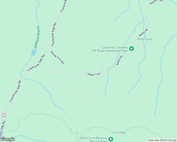 map of restaurants, bars, coffee shops, grocery stores, and more near 172 Shady Trail in Young Harris