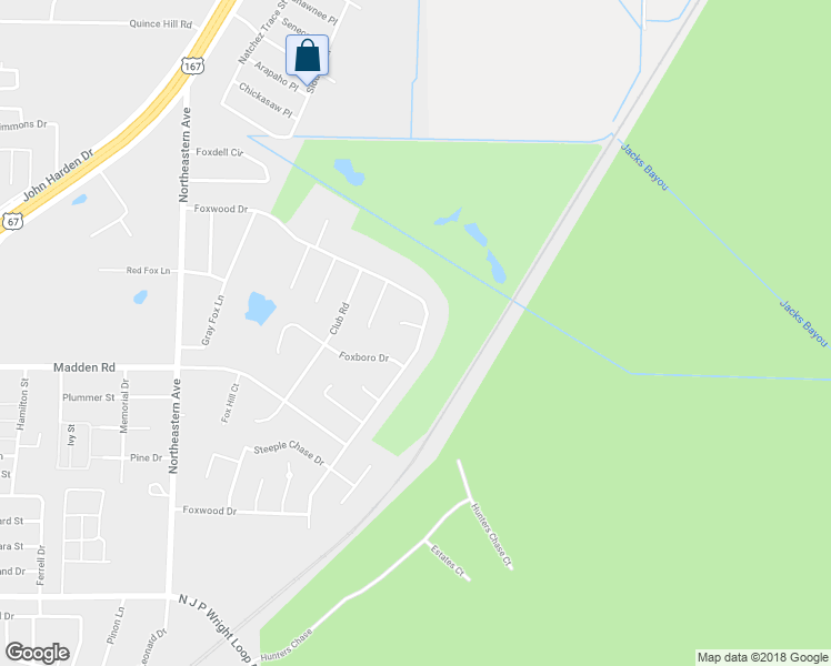 map of restaurants, bars, coffee shops, grocery stores, and more near 800 Foxwood Drive in Jacksonville