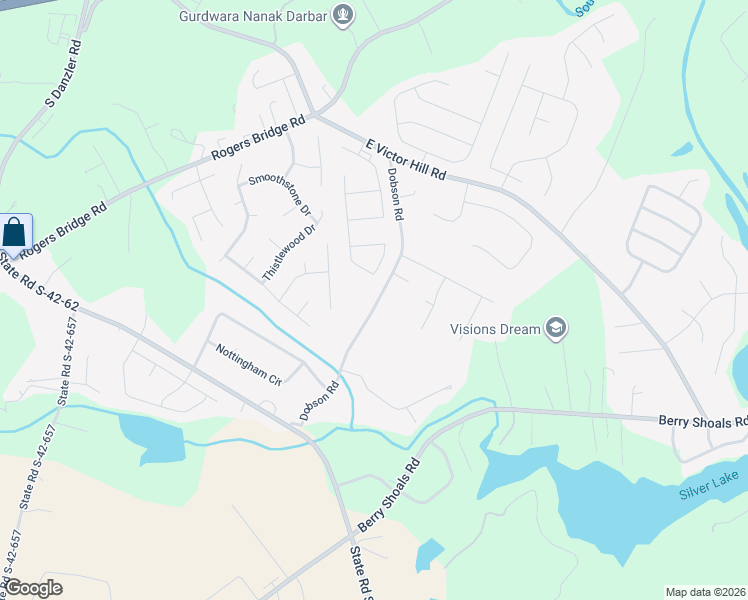 map of restaurants, bars, coffee shops, grocery stores, and more near 281 Dobson Road in Duncan