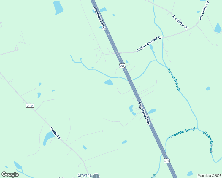 map of restaurants, bars, coffee shops, grocery stores, and more near 4910 Pageland Highway in Monroe