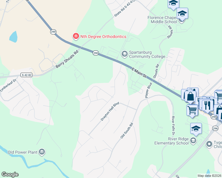 map of restaurants, bars, coffee shops, grocery stores, and more near 166 Santa Ana Way in Duncan