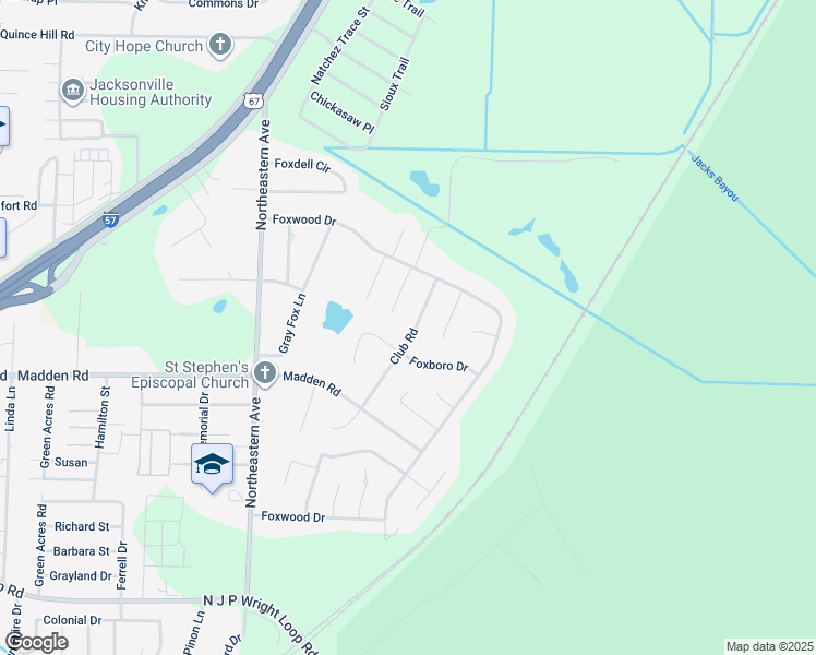 map of restaurants, bars, coffee shops, grocery stores, and more near 11 Club Road in Jacksonville