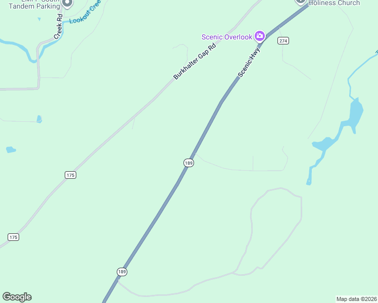 map of restaurants, bars, coffee shops, grocery stores, and more near 6655 Scenic Highway in Rising Fawn