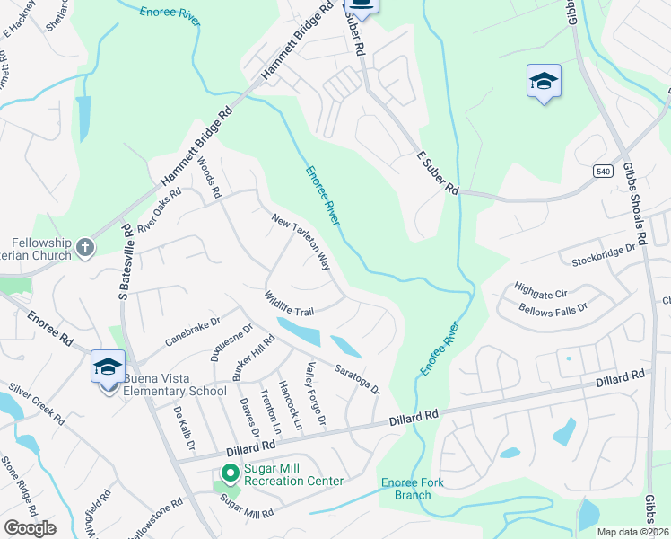 map of restaurants, bars, coffee shops, grocery stores, and more near 1 March Winds Court in Greer