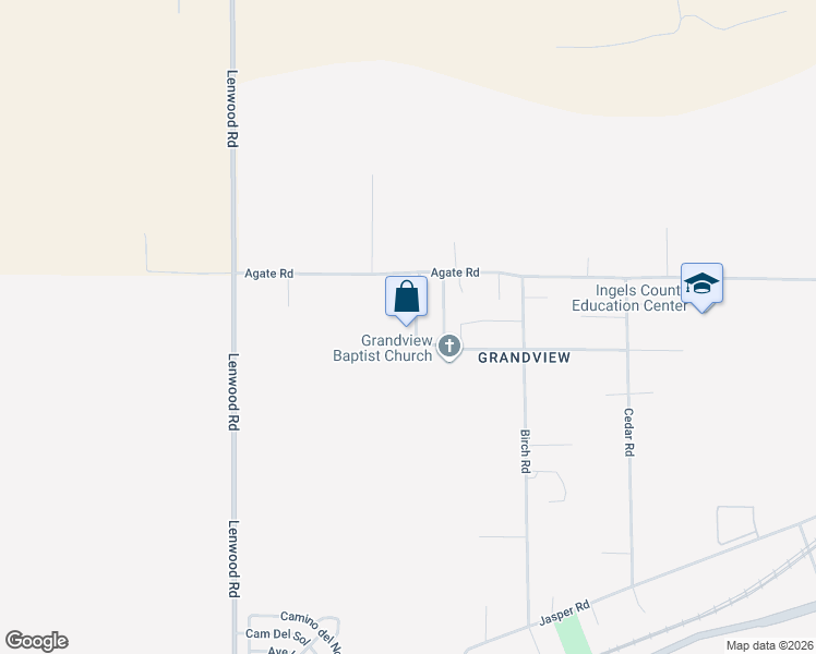 map of restaurants, bars, coffee shops, grocery stores, and more near 35208 Walnut Street in Barstow