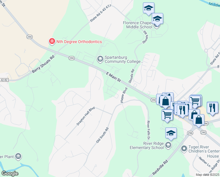 map of restaurants, bars, coffee shops, grocery stores, and more near 421 Evening Mist Court in Duncan