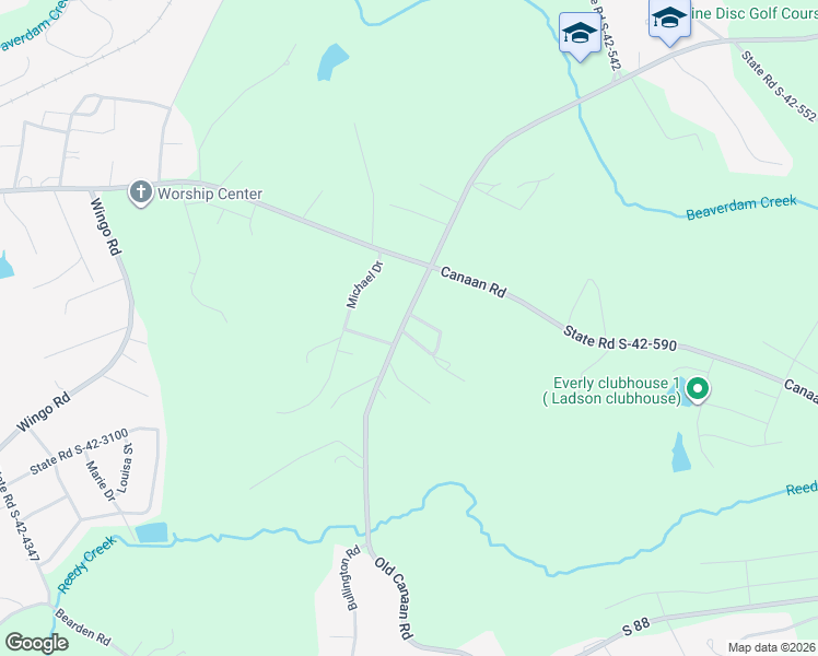 map of restaurants, bars, coffee shops, grocery stores, and more near 551 Old Canaan Road in Spartanburg