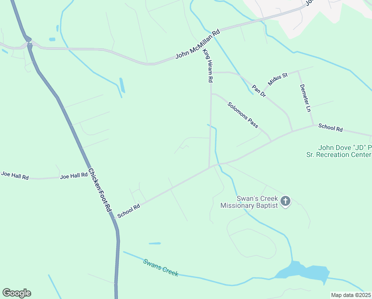 map of restaurants, bars, coffee shops, grocery stores, and more near 2240 Honey Lane in Hope Mills