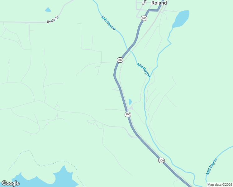 map of restaurants, bars, coffee shops, grocery stores, and more near 17017 Arkansas 300 in Roland