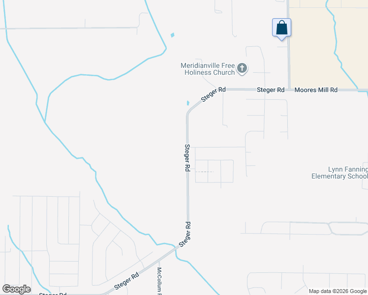 map of restaurants, bars, coffee shops, grocery stores, and more near 1087 Steger Road in Meridianville