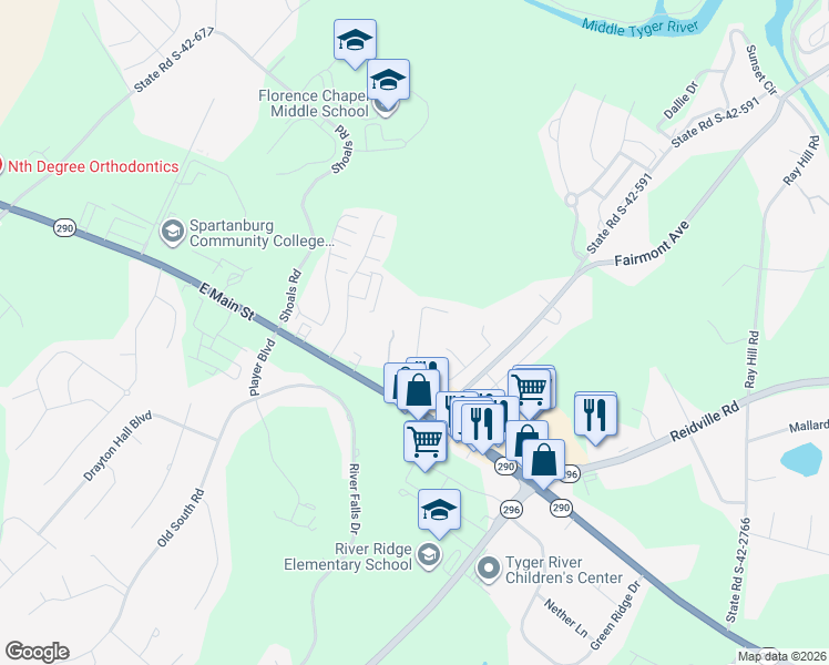 map of restaurants, bars, coffee shops, grocery stores, and more near 243 West Pheasant Hill Drive in Duncan