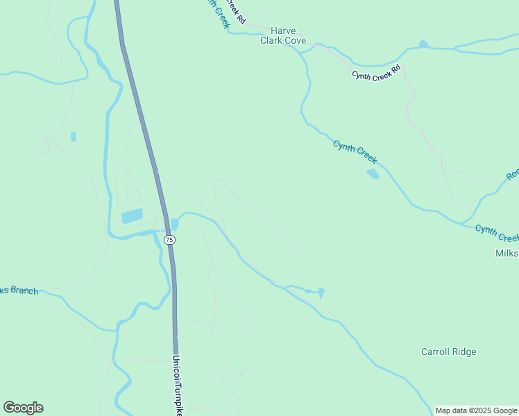 map of restaurants, bars, coffee shops, grocery stores, and more near 2389 The Ridges in Hiawassee