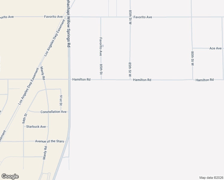 map of restaurants, bars, coffee shops, grocery stores, and more near 8684 Sweetser Road in Rosamond