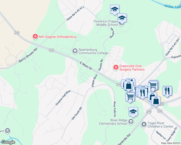 map of restaurants, bars, coffee shops, grocery stores, and more near 1908 E Main St in Duncan