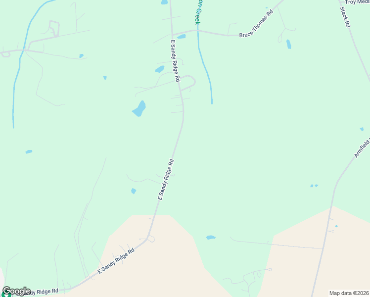 map of restaurants, bars, coffee shops, grocery stores, and more near 1008 East Sandy Ridge Road in Monroe