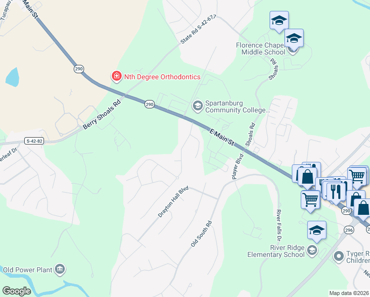 map of restaurants, bars, coffee shops, grocery stores, and more near 138 Santa Ana Way in Duncan