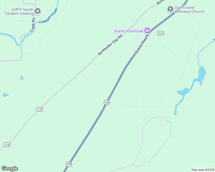 map of restaurants, bars, coffee shops, grocery stores, and more near 6655 Scenic Highway in Rising Fawn