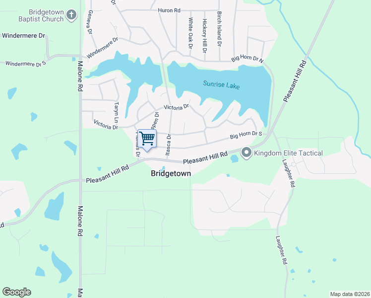 map of restaurants, bars, coffee shops, grocery stores, and more near 4513 Big Horn Drive South in DeSoto County