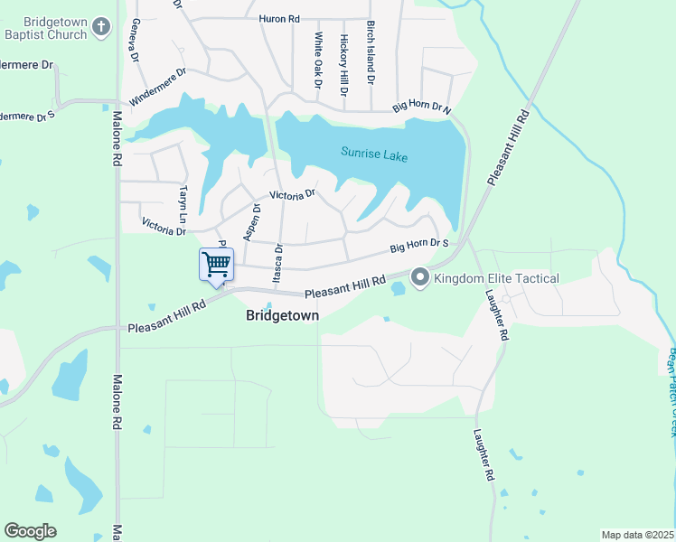 map of restaurants, bars, coffee shops, grocery stores, and more near 4609 Big Horn Drive South in DeSoto County