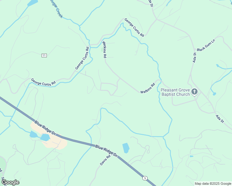 map of restaurants, bars, coffee shops, grocery stores, and more near 103 Twin Lakes Road in Blue Ridge