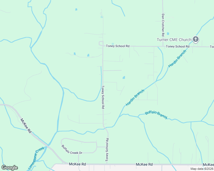 map of restaurants, bars, coffee shops, grocery stores, and more near 922 Toney School Road in Toney