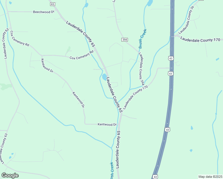 map of restaurants, bars, coffee shops, grocery stores, and more near 2212 Lauderdale County 65 in Killen