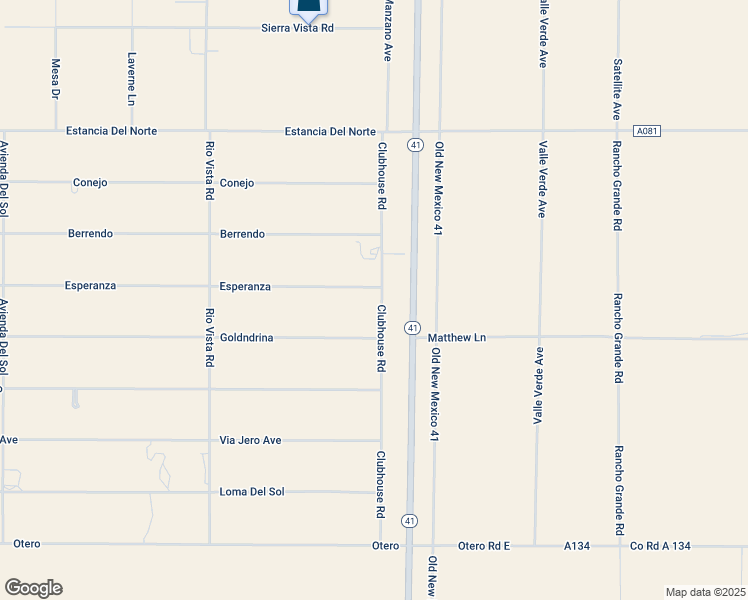 map of restaurants, bars, coffee shops, grocery stores, and more near 39 Clubhouse Road in Moriarty