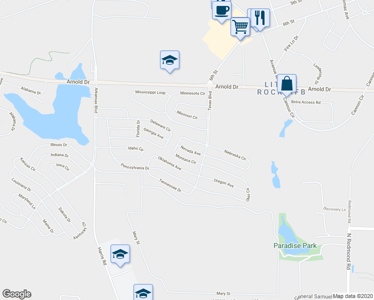 map of restaurants, bars, coffee shops, grocery stores, and more near 111 Nevada Avenue in Jacksonville