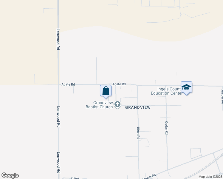 map of restaurants, bars, coffee shops, grocery stores, and more near 35236 Walnut Street in Barstow