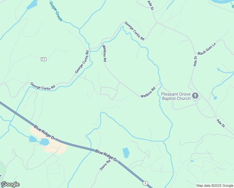 map of restaurants, bars, coffee shops, grocery stores, and more near 103 Twin Lakes Road in Blue Ridge