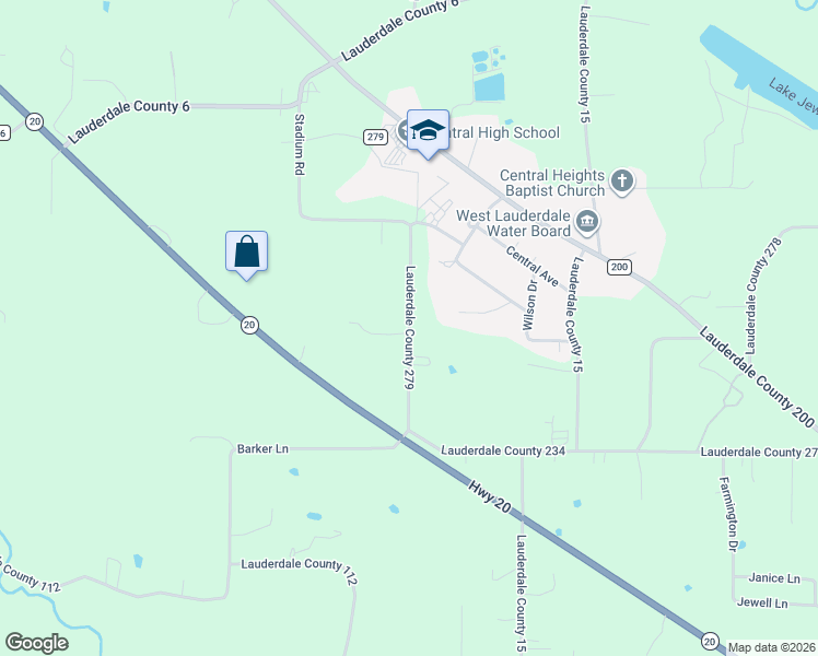 map of restaurants, bars, coffee shops, grocery stores, and more near 715 County Road 234 in Florence