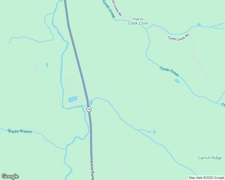 map of restaurants, bars, coffee shops, grocery stores, and more near 2578-2586 The Ridges in Hiawassee