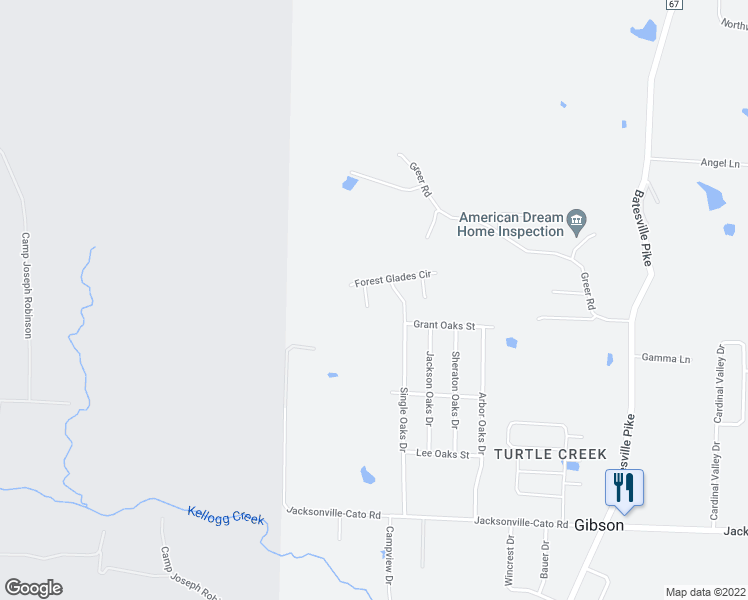 map of restaurants, bars, coffee shops, grocery stores, and more near 56 Glade Heights Road in Sherwood