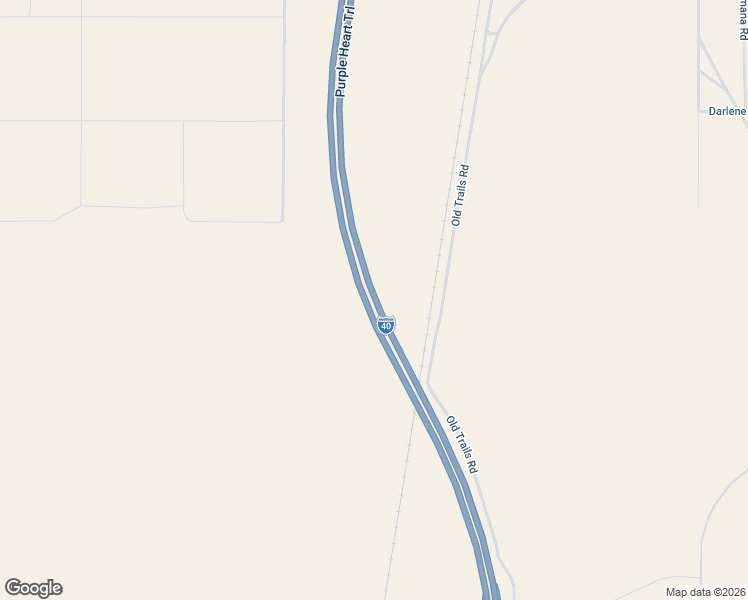 map of restaurants, bars, coffee shops, grocery stores, and more near Interstate 40 in Yucca