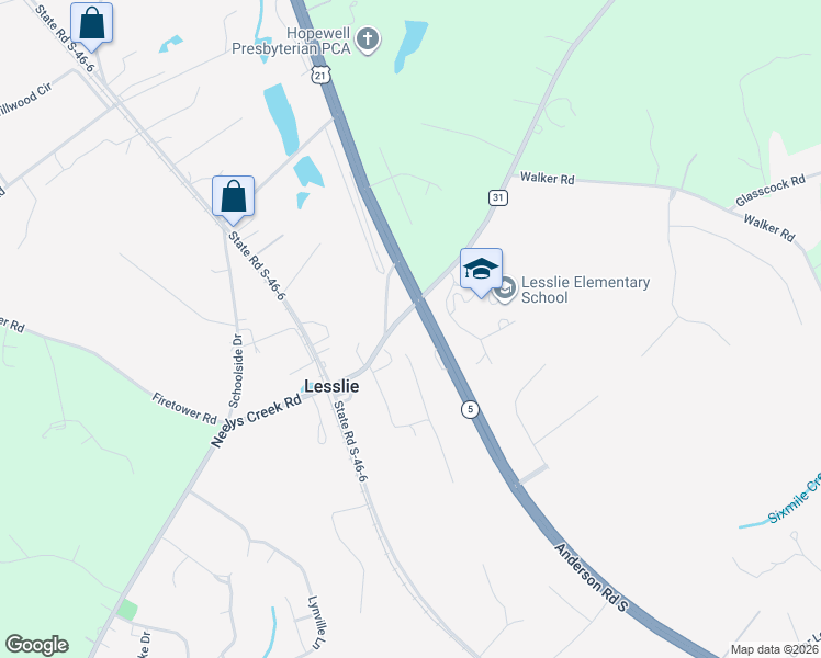 map of restaurants, bars, coffee shops, grocery stores, and more near 172 Neely Store Road in Rock Hill