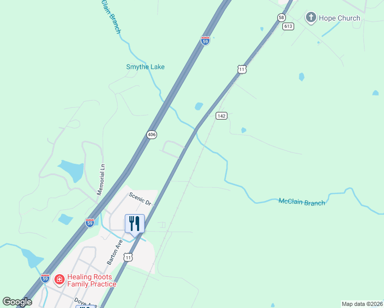 map of restaurants, bars, coffee shops, grocery stores, and more near 13996 U.S. 11 in Trenton