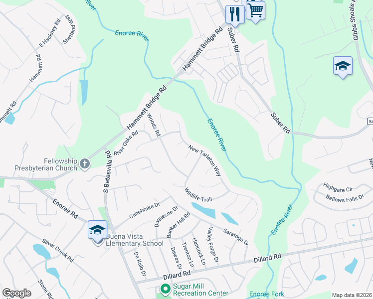 map of restaurants, bars, coffee shops, grocery stores, and more near 2 Stone Valley Court in Greer