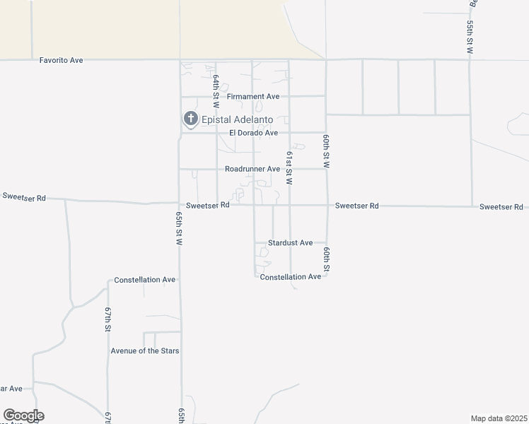 map of restaurants, bars, coffee shops, grocery stores, and more near 6170 Sweetser Road in Rosamond