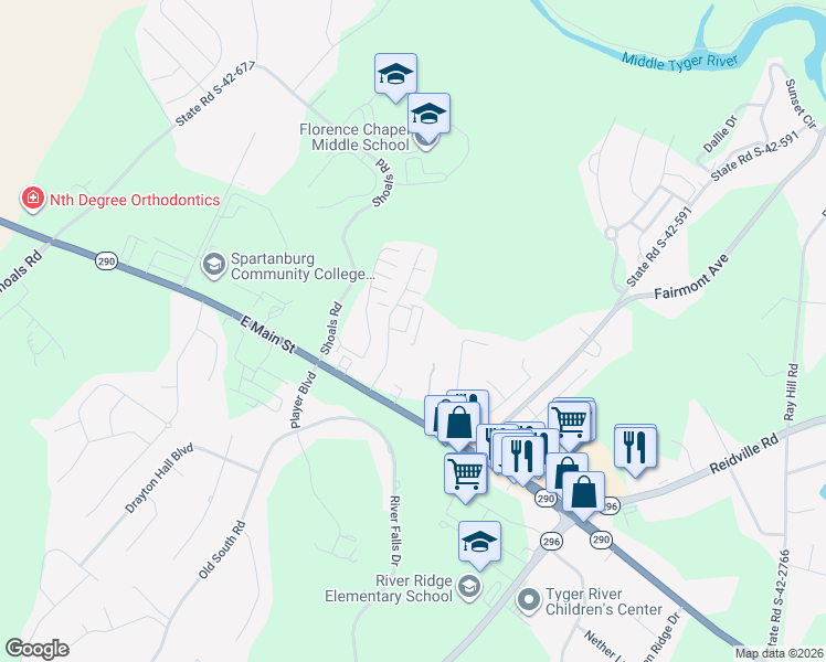 map of restaurants, bars, coffee shops, grocery stores, and more near 800 Squires Point in Duncan
