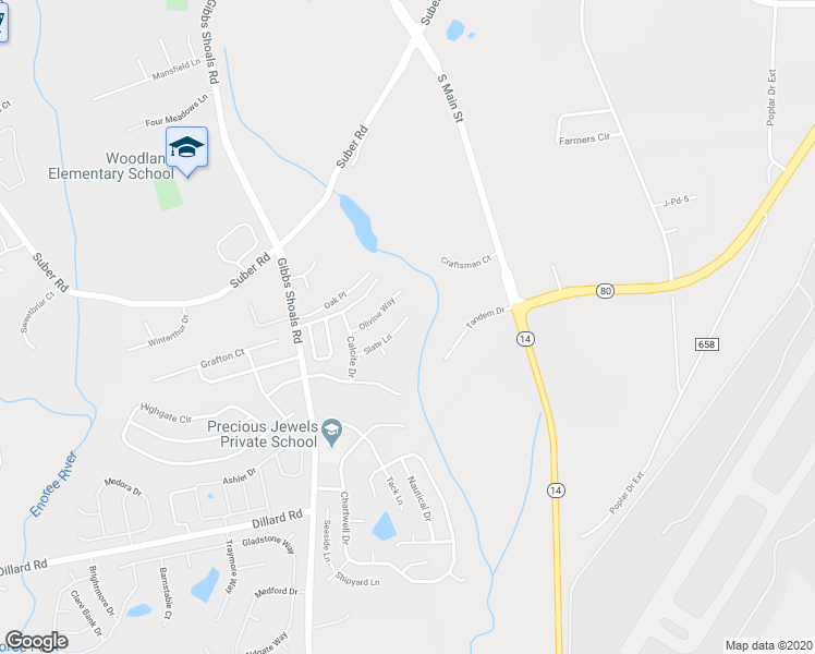 map of restaurants, bars, coffee shops, grocery stores, and more near 110 Slate Lane in Greer