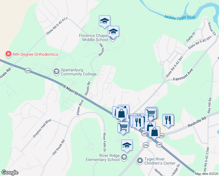 map of restaurants, bars, coffee shops, grocery stores, and more near 800 Squires Point in Duncan