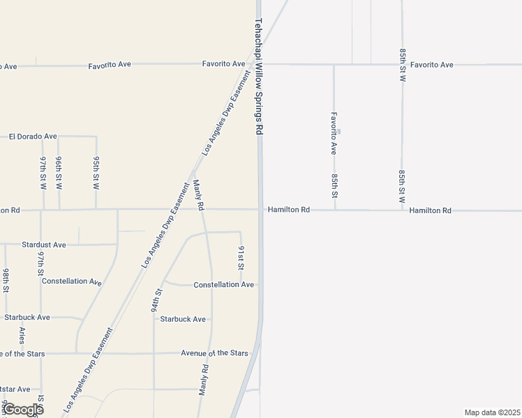 map of restaurants, bars, coffee shops, grocery stores, and more near Tehachapi Willow Springs Road in Rosamond