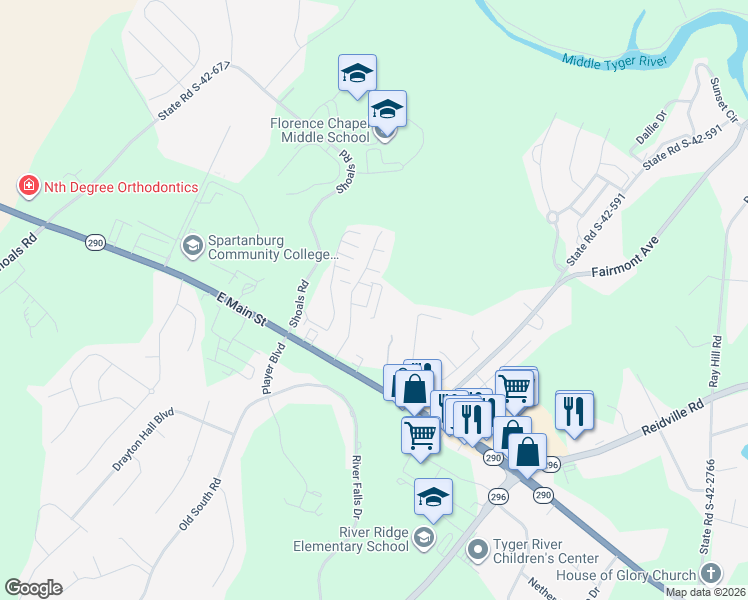 map of restaurants, bars, coffee shops, grocery stores, and more near 800 Squires Point in Duncan