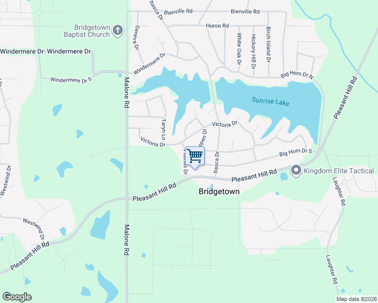 map of restaurants, bars, coffee shops, grocery stores, and more near 2036 Plumas Drive in DeSoto County