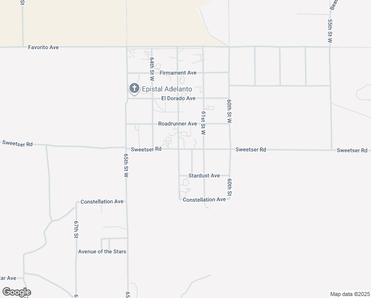 map of restaurants, bars, coffee shops, grocery stores, and more near 6170 Sweetser Road in Rosamond