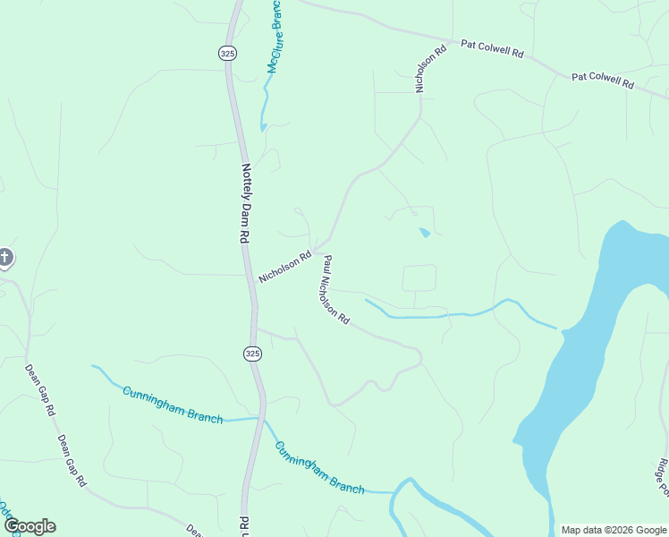 map of restaurants, bars, coffee shops, grocery stores, and more near 1156 Paul Nicholson Road in Blairsville
