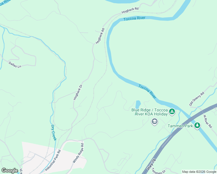 map of restaurants, bars, coffee shops, grocery stores, and more near 517 Ridge Road in Blue Ridge