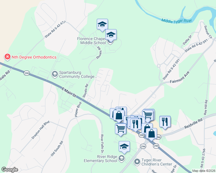 map of restaurants, bars, coffee shops, grocery stores, and more near 800 Squires Point in Duncan