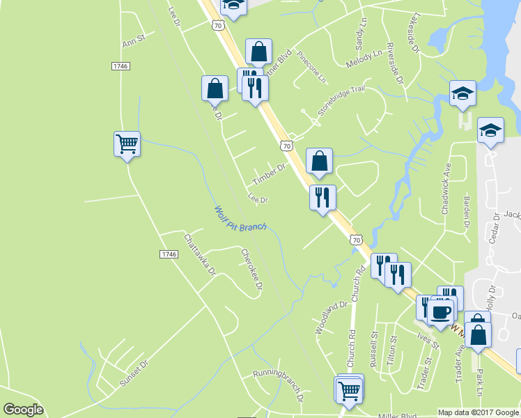 map of restaurants, bars, coffee shops, grocery stores, and more near 366 Grizzly Court in Havelock