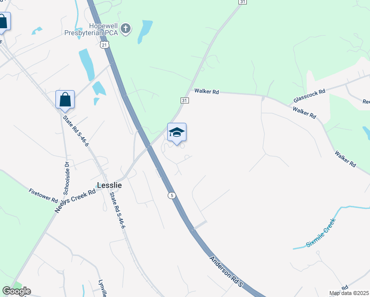 map of restaurants, bars, coffee shops, grocery stores, and more near 250 Neely Store Road in Rock Hill